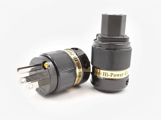 IeGO 8095-Ag Pure Silver Power Plug and IEC Connector Set