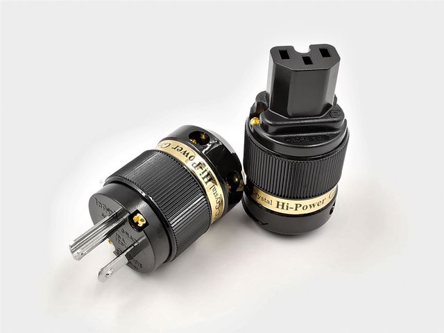 IeGO 8095-Ag Pure Silver Power Plug and IEC Connector Set