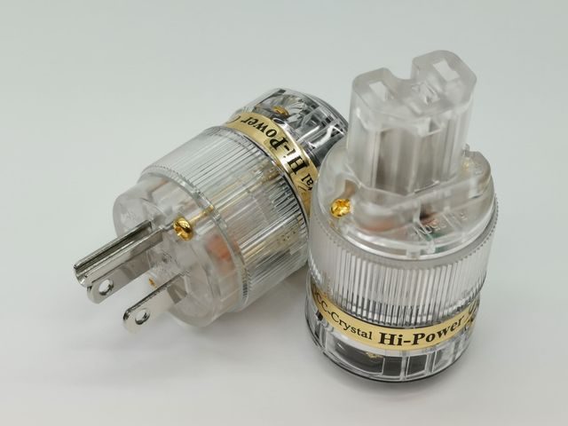 IeGO 8095-Ag Pure Silver Power Plug and IEC Connector Set